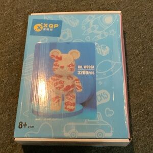 Bear Building Blocks Set - Red and White